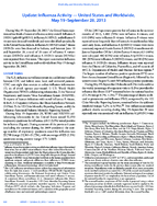 Update Influenza Activity  United States and Worldwide May 19September 28 2013