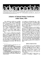 Utilization of Selected Medical Practitioners United States 1974