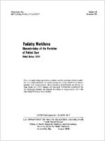 Podiatry Workforce Characteristics of the Provision of Patient Care United States 1974