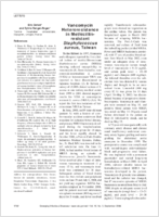 Vancomycin Heteroresistance in Methicillinresistant Staphylococcus aureus Taiwan