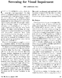 Screening for visual impairment