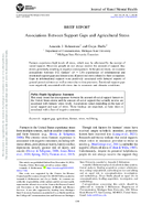 Associations Between Support Gaps and Agricultural Stress