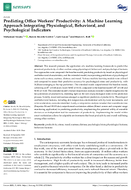 Predicting Office Workers Productivity A Machine Learning Approach Integrating Physiological Behavioral and Psychological Indicators