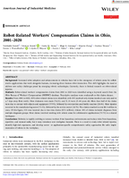 RobotRelated Workers Compensation Claims in Ohio 20012020
