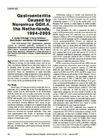 Gastroenteritis Caused by Norovirus GGII4 the Netherlands 19942005