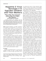Hepatitis C Virus Genotype 4 in Ugandan Children and Their Mothers