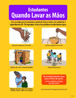 Estudantes quando lavar as mos