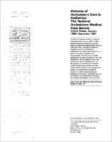 Patterns of Ambulatory Care in Pediatrics The National Ambulatory Medical Care Survey United States January 1980December 1981