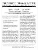 Looking Through a Glass Darkly Eliminating Health Disparities