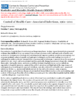 Control of HealthCareAssociated Infections 19612011