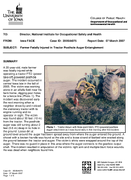 Farmer Fatally Injured in Tractor Posthole Auger Entanglement