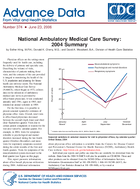 National Ambulatory Medical Care Survey 2004 Summary