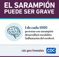 El Sarampin puede ser grave Inflamacin cerebral