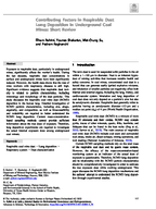 Contributing Factors in Respirable Dust Lung Deposition in Underground Coal Mines Short Review