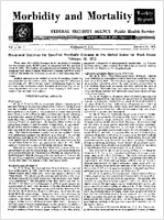 Morbidity and Mortality Weekly Report Vol 1 No 7 February 25 1952