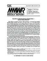 MMWR Morbidity and Mortality Weekly Report Vol 50 No 46 November 23 2001