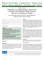 Feasibility of Administering an Electronic Version of the National Youth Tobacco Survey in a Classroom Setting
