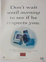 Dont wait until morning to see if he respects you