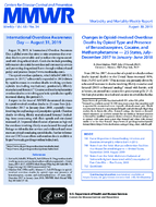 Changes in OpioidInvolved Overdose Deaths by Opioid Type and Presence of Benzodiazepines Cocaine and Methamphetamine  25 States JulyDecember 2017 to JanuaryJune 2018