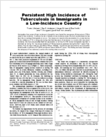 Persistent High Incidence of Tuberculosis in Immigrants in a LowIncidence Country
