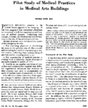 Pilot Study Of Medical Practices In Medical Arts Buildings