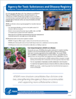 Agency for Toxic Substances and Disease  Saving lives Protecting people from harmful chemical exposures Saving money through prevention