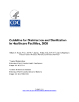 Guideline for Disinfection and Sterilization in Healthcare Facilities 2008 As Updated February 15 2017