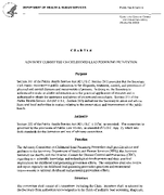Advisory Committee on Childhood Lead Poisoning Prevention ACCLPP Charter October 11 2005