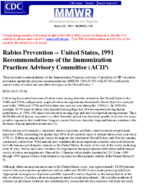 Morbidity and Mortality Weekly Report Recommendations and Reports March 22 1991  Vol 40  No RR3