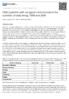 Older patients with caregivers and assistance for activities of daily living 1998 and 2000