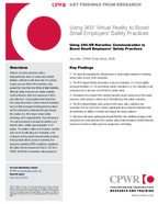 Key Findings from Research Using 360 Virtual Reality to Boost Small Employers Safety Practices