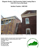 Hispanic Roofers Fall Protection Failed Causing Him to Fall 2991 Feet to His Death
