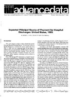 Expected Principal Source of Payment for Hospital Discharges United States 1985