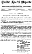 Public Health Reports  V 15 No 11 March 16 1900
