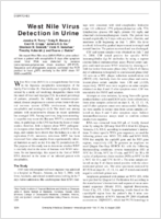 West Nile Virus Detection in Urine