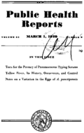 Public Health Reports  v 55 no 9  cover