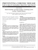 Enforcement of State Indoor Tanning Laws in the United States