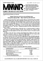 Morbidity and Mortality Weekly Report MMWR July 3 1981  Vol 30  No 25