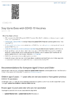 Stay up to date with COVID19 vaccines