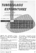 Tuberculosis expendituresin fiscal 1952 for the United States and Territories