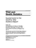 Supplements to the Monthly Vital Statistics Report