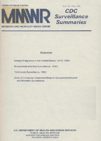 Morbidity and Mortality Weekly Report MMWR CDC Surveillance Summaries August 1 1984  Vol 33  No 2S