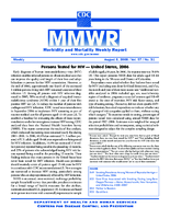 MMWR Morbidity and Mortality Weekly Report Vol 57 No 31 August 8 2008