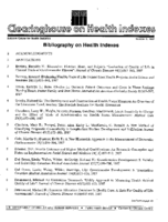 Bibliography on Health Indexes Number 2 1987