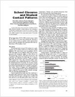 School Closures and Student Contact Patterns