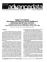Aging in the Eighties Prevalence and Impact of Urinary Problems in Individuals Age 65 Years and Over Preliminary Data from the Supplement on Aging to the National Health Interview Survey United States JanuaryJune 1984