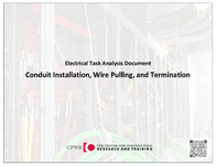 Electrical Task Analysis Document Conduit Installation Wire Pulling and Termination