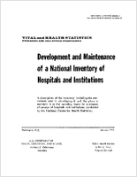 Development and Maintenance of a National Inventory of  Hospitals and Institutions