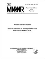Morbidity and Mortality Weekly Report Recommendations and Reports July 12 1996  Vol 45  No RR11