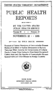 Public Health Report  v 50 no 47  cover